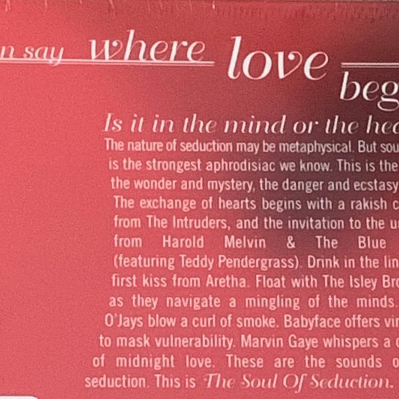 New - The Soul of Seduction 2 CD Box Set w/Book - Picture 6 of 6